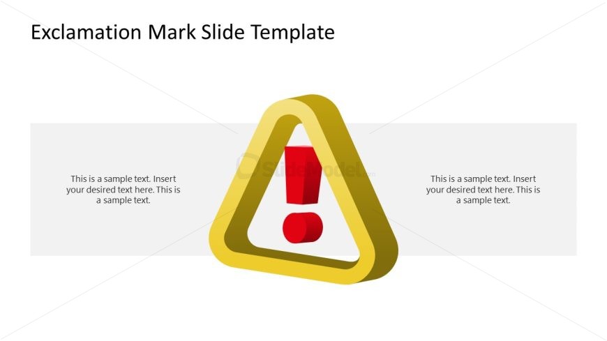 Exclamation Mark Template Slide
