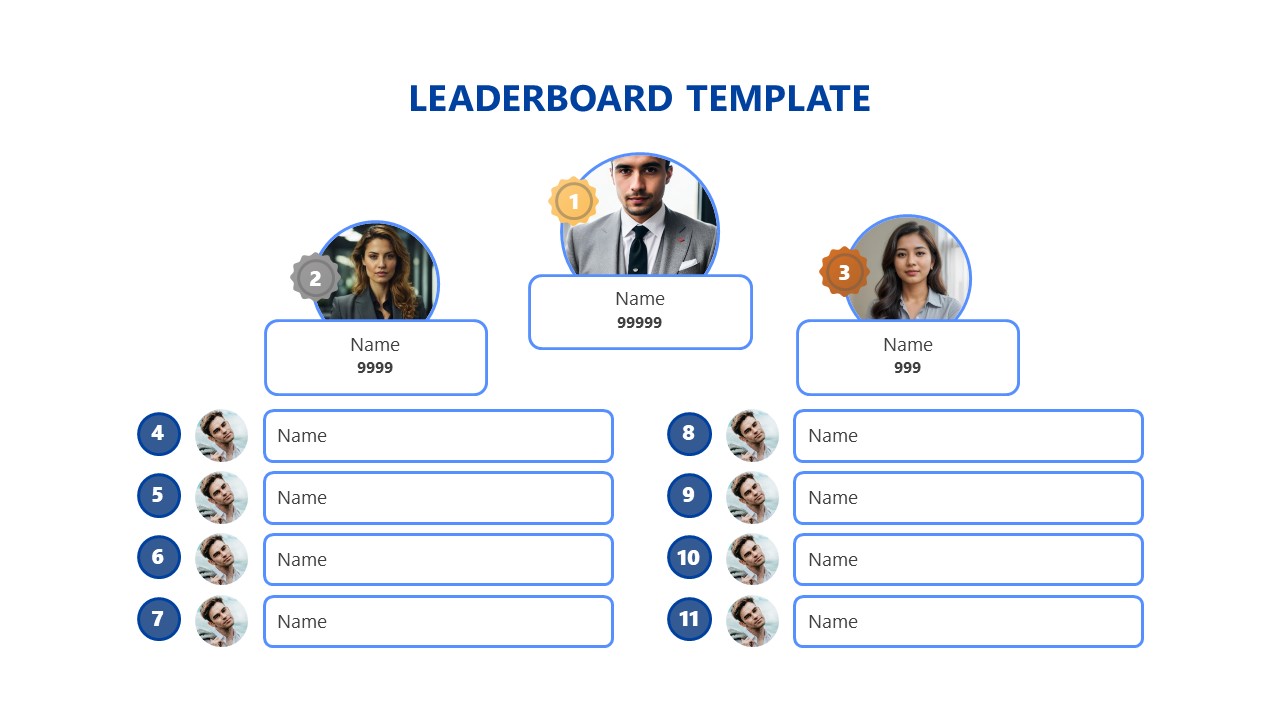 10-Person Leaderboard Slide Layout 