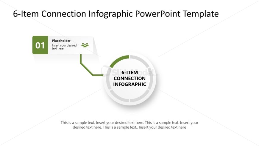 6-Item Connection Infographic Template for Presentation