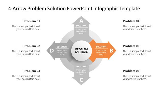 4-Arrow Problem Solution Slide Template
