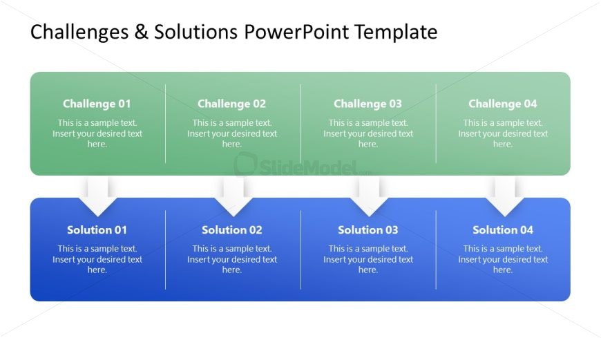 Customizable Multiple Challenges & Solutions PPT Template