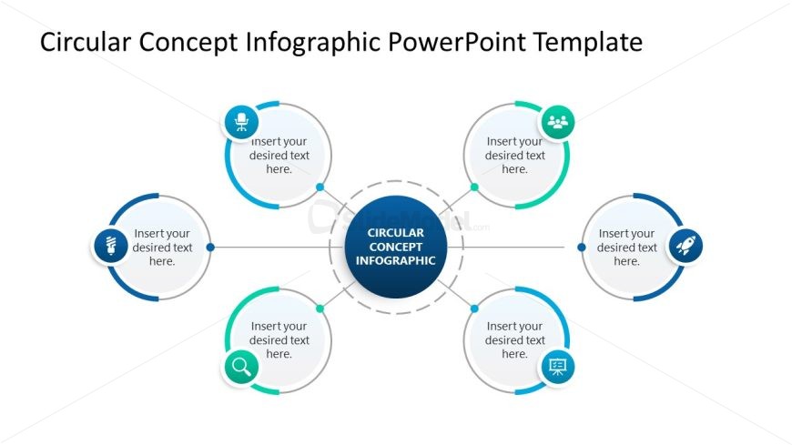 Circular Concept Infographic Diagram Template Slide