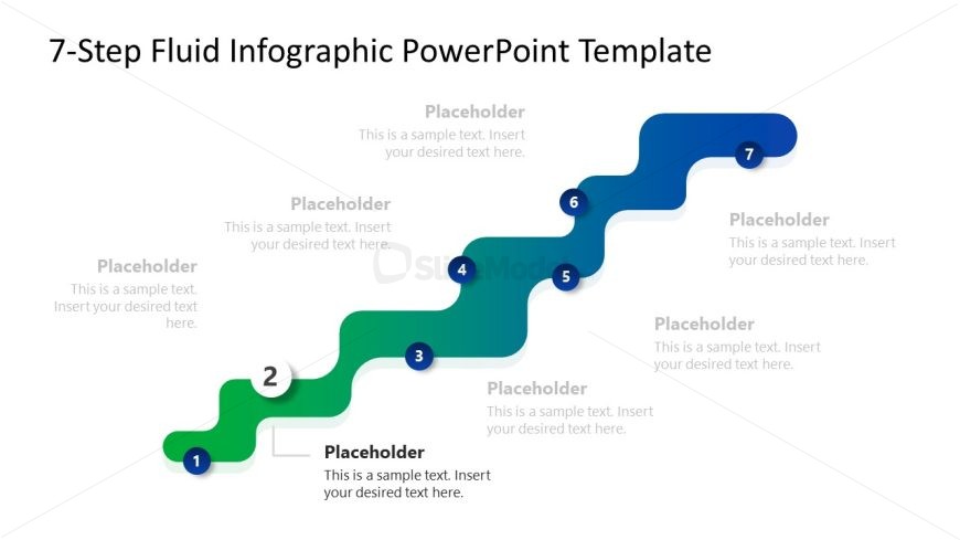 Editable 7-Step Infographic PPT Template