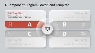 Creative 4-Component Diagram Template