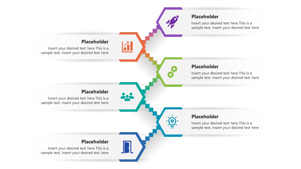 6-Step Infographic Step Stairs PowerPoint Slide