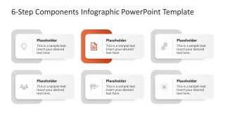 6-Step Components Infographic Diagram Template 