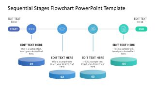 Sequential Stages Process Flow Presentation Template