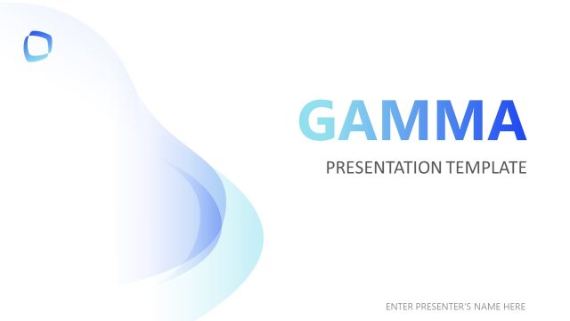 Cover Slide for Gamma PPT Template
