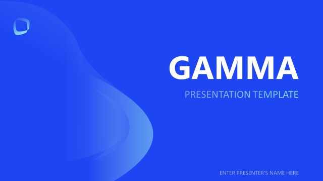 Blue Color Background Slide – Gamma PPT Template