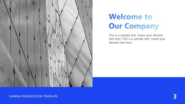 Welcome to Our Company – Gamma Presentation Template