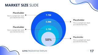 Concentric Circles Diagram Slide - Alpha Company Presentation Template