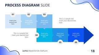 Editable Arrow Head Diagram for Process Presentation