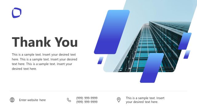 Thank You Presentation – Light Corporate Overview PPT Template