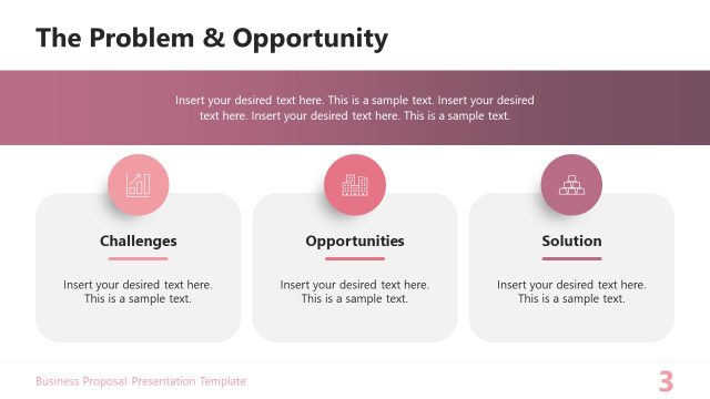 Business Proposal Problem & Opportunity Slide Template