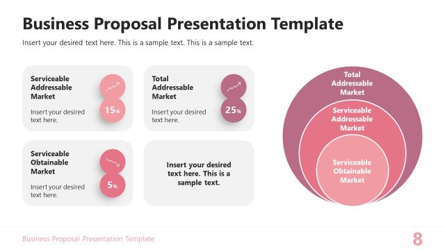 Business Proposal Slide with Concentric Circles Diagram