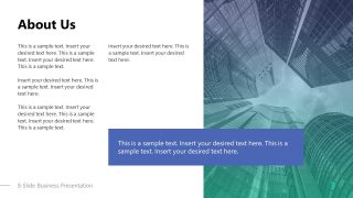 About Us Slide - 8-Slide Business Presentation Template 