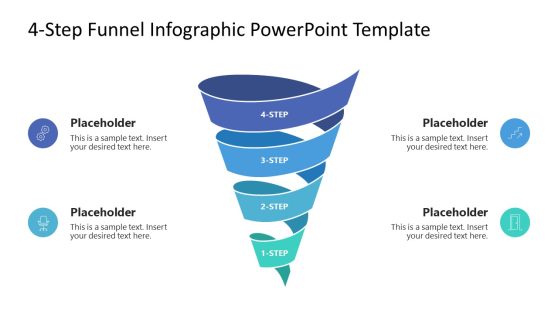 4-Step Funnel Infographic PowerPoint Template