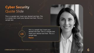 Cyber Security Slide PPT Template 