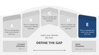 5-Item Bridge Concept Slide Template