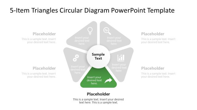 Stage 3 Presentation Slide – 5-Item Triangles Template