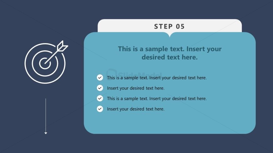 Editable Vertical Step-by-Step Cards PPT Layout