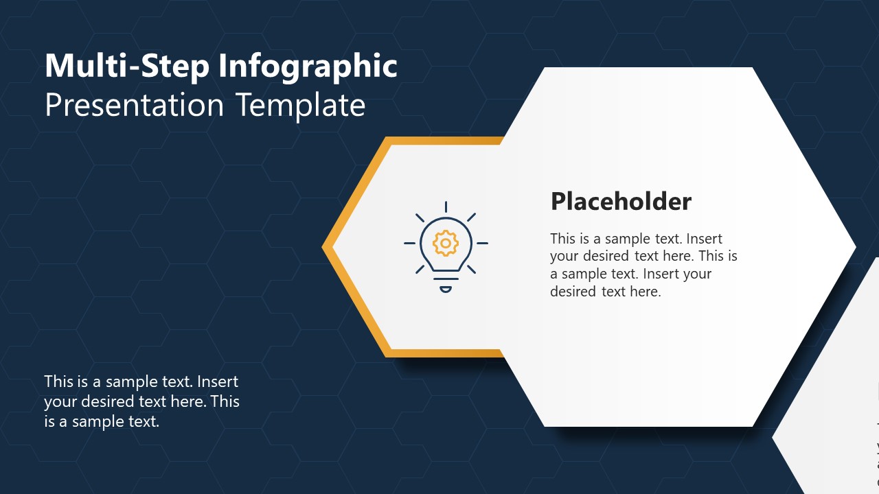 Step 1 Slide - Multi-step Horizontal Infographic PowerPoint Template