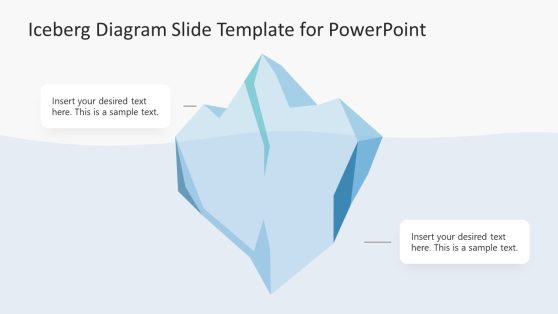 Editable Iceberg Diagram Slide Template 