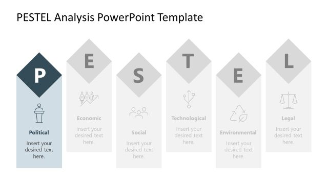 Political Infographics Slide – PESTEL Analysis Template