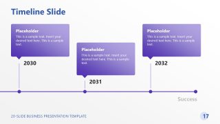 Editable Timeline Diagram Slide - Business Process Presentation PPT Template 