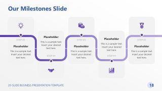 Our Milestones Slide - 20-slide Business PPT Template 