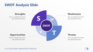 Unique Flaps Circular Diagram - 20-slide Business Template 