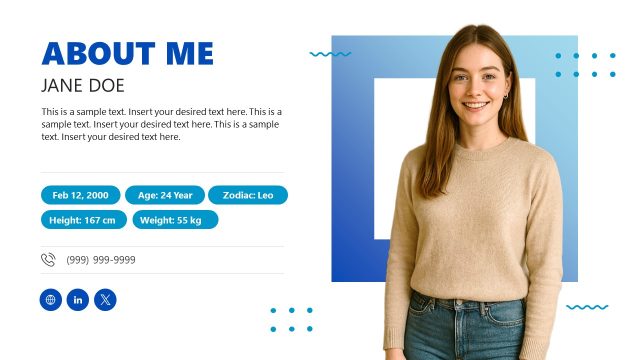 Simple About Me PowerPoint Template