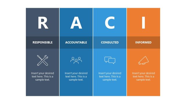RACI Business Management Model PPT Template