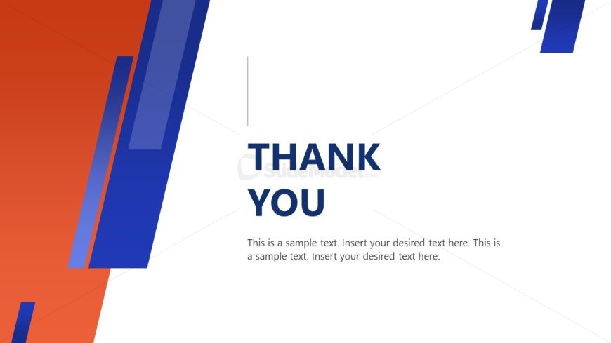 Reverse Logistics Template Slide with Thank You Note & Text Box