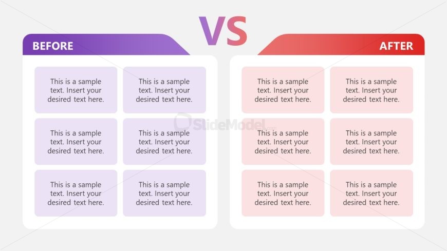 Editable Before vs After PPT Template