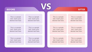 Customizable Before vs After PPT Template