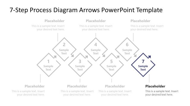 Slide for Step 7 – 7-Step Process Diagram PPT Template