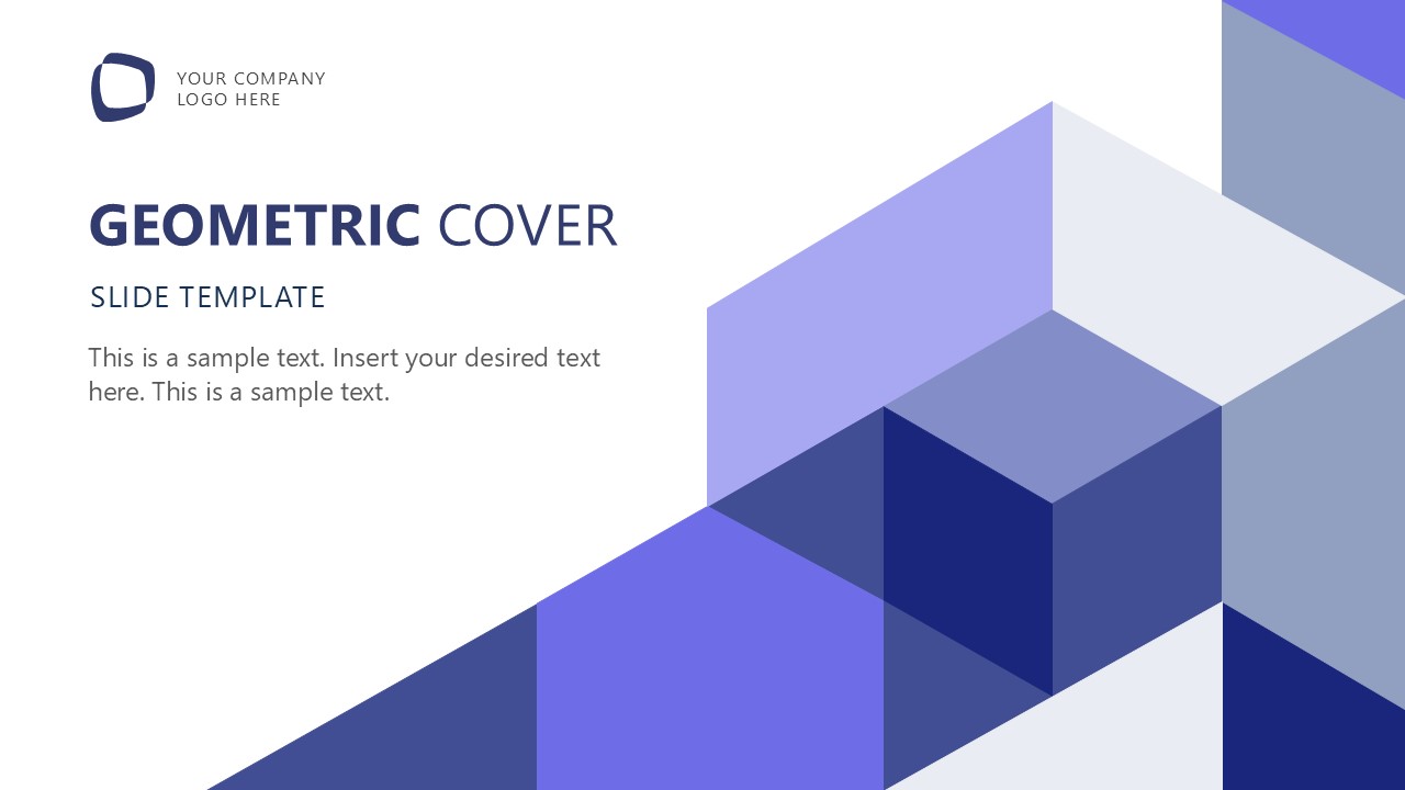 Geometric Cover PowerPoint Slide 