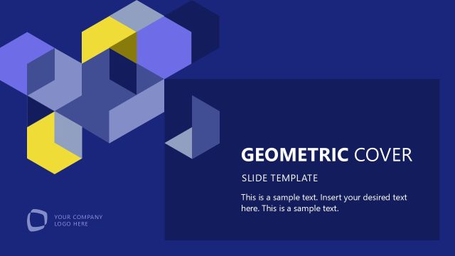 Customizable Creative Geometric Cover PPT Template
