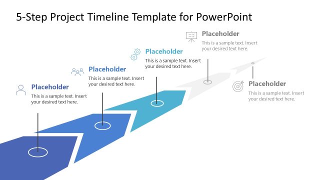 Stage 3 PPT Slide – 5-Step Project Timeline Template