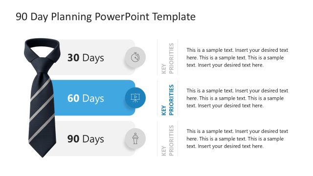 Customizable 90 Day Planning PPT Template