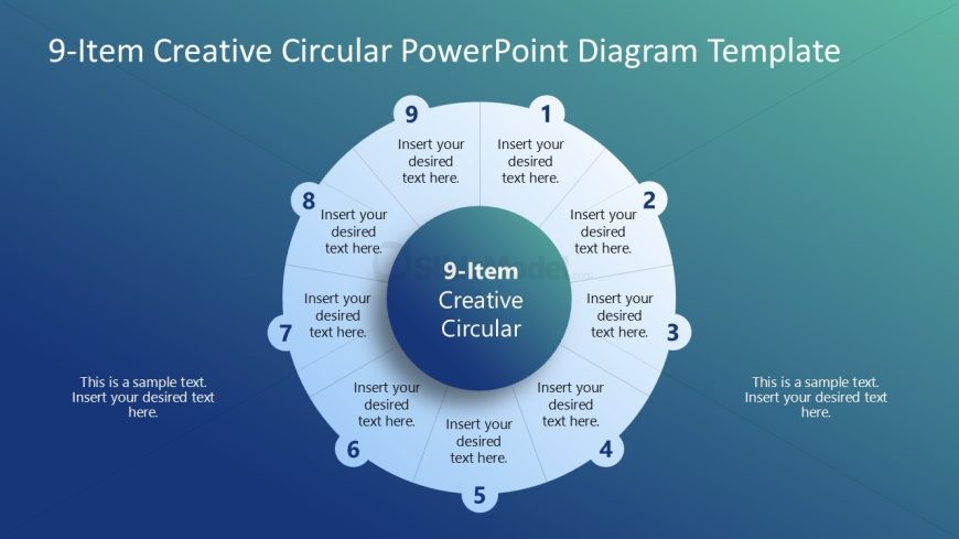 Customizable 9-Item Creative Circular Template