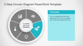 5-Step Circular Template with Infographics 