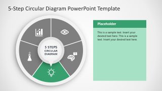 5-Step Circular Diagram PowerPoint Slide 