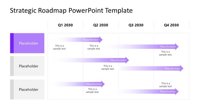 Editable Strategic Roadmap Template
