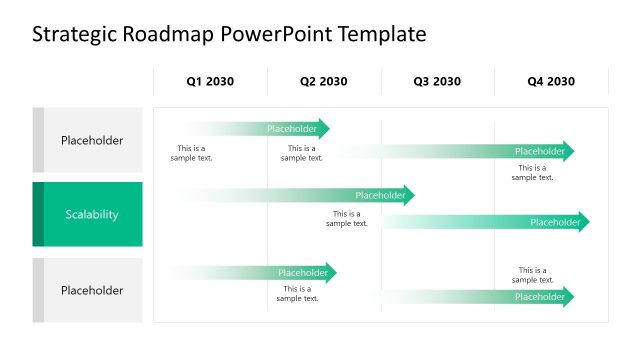Strategic Roadmap Slide PPT Template