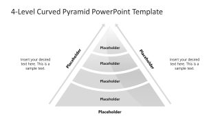 Editable 4-Level Curved Pyramid Template