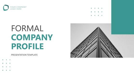 Formal Company Profile Template Slide for Title Presentation