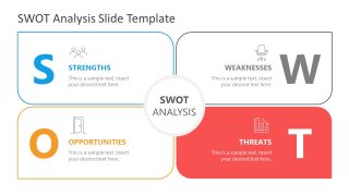 SWOT Analysis Petal Style Layout Template   