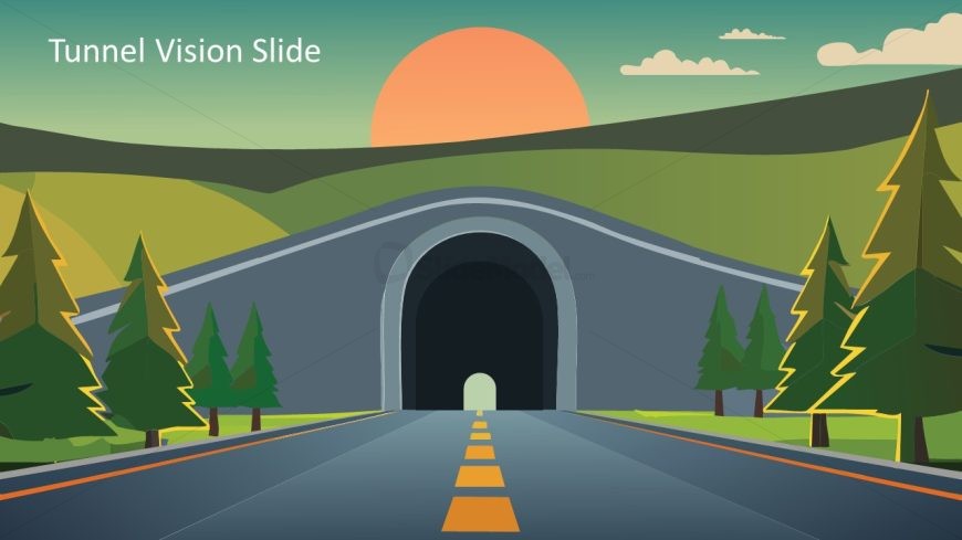 Customizable Tunnel Vision PowerPoint Template